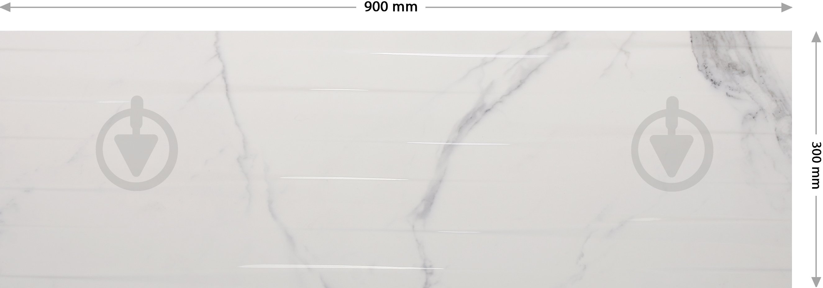 Плитка Cifre Statuario Relive 30х90 - фото 4