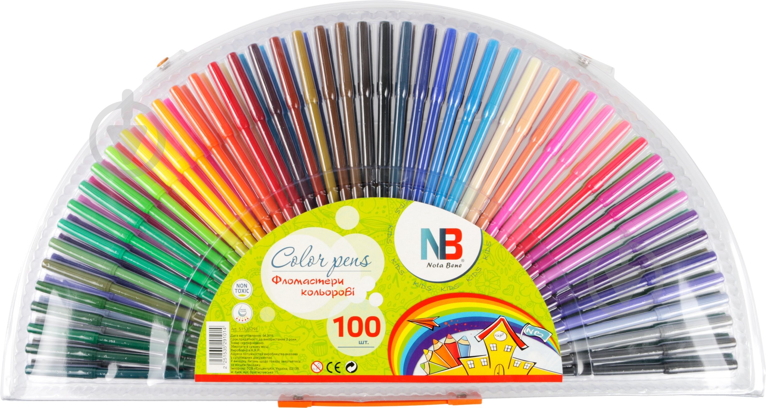 Фломастеры 100 шт Nota Bene - фото 1