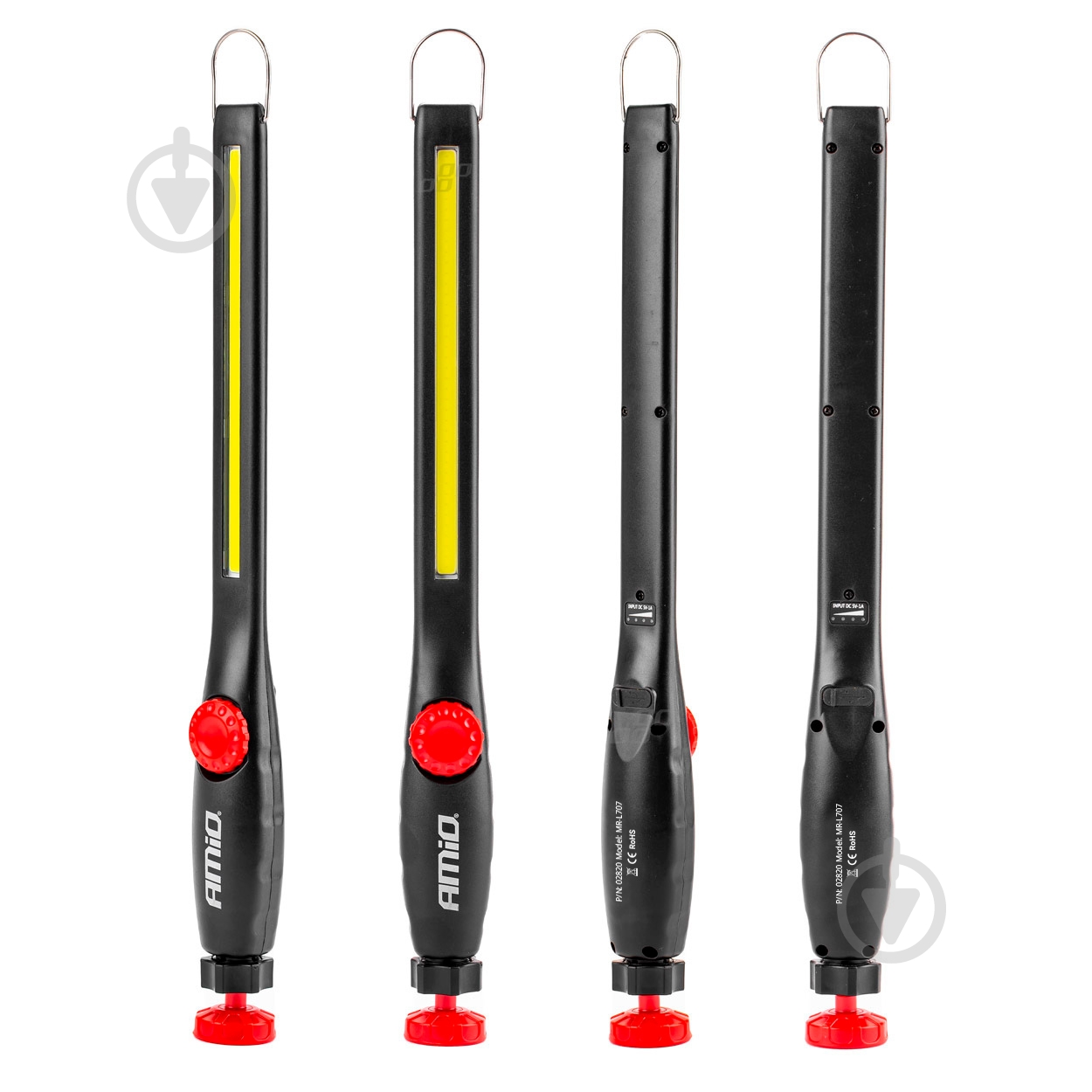 Фонарик AMiO WT10 красно-черный - фото 2