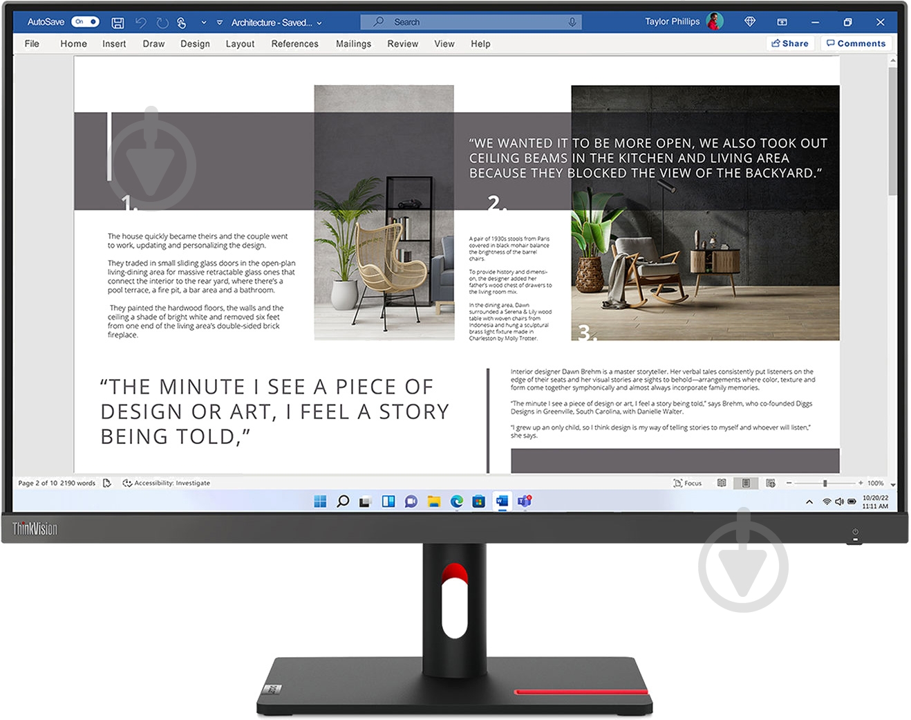 Монітор Lenovo ThinkVision S27i-30 27" (63DFKAT4UA) - фото 1
