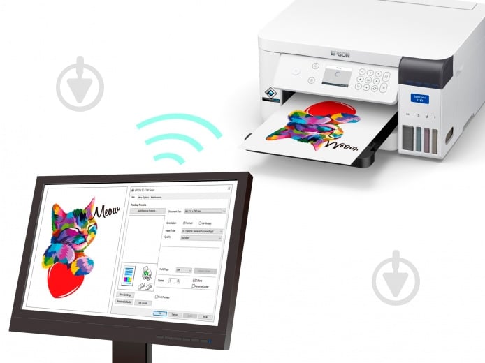Принтер Epson SureColor SC-F100 с Wi-Fi А4 (C11CJ80302) - фото 9