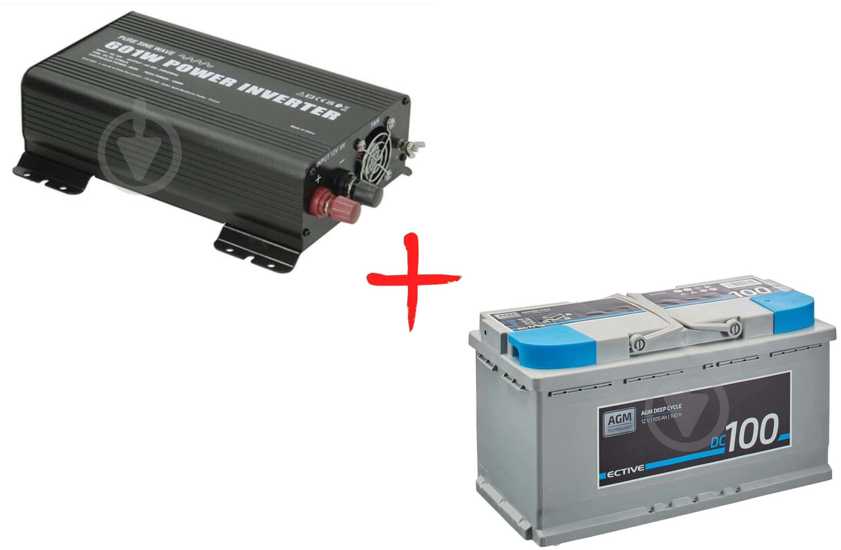 Комплект GYS Инвертор PSW 601W - 12V + Аккумулятор свинцово - кислотный Ective AGM 12V 100Ah DC 100 AGM - фото 1 Комплект GYS Инвертор PSW 601W - 12V + Аккумулятор свинцово - кислотный Ective AGM 12V 100Ah DC 100 AGM - фото 1