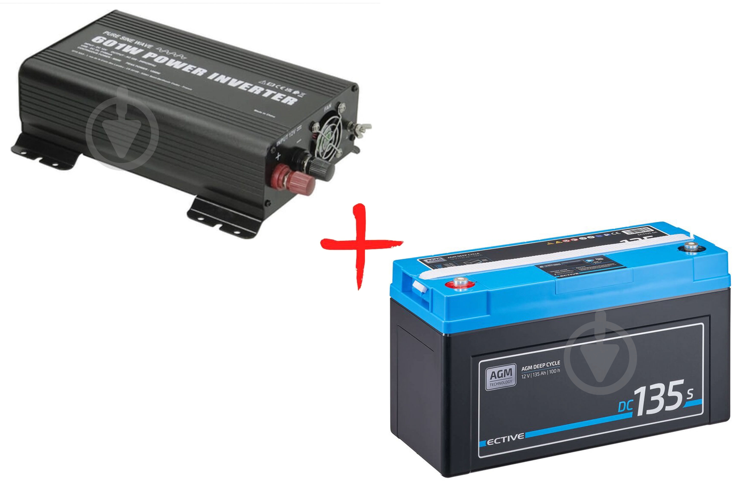 Комплект GYS Инвертор PSW 601W - 12V + Аккумулятор свинцово - кислотный Ective AGM 12V 135Ah DC 135 AGM - фото 1 Комплект GYS Инвертор PSW 601W - 12V + Аккумулятор свинцово - кислотный Ective AGM 12V 135Ah DC 135 AGM - фото 1