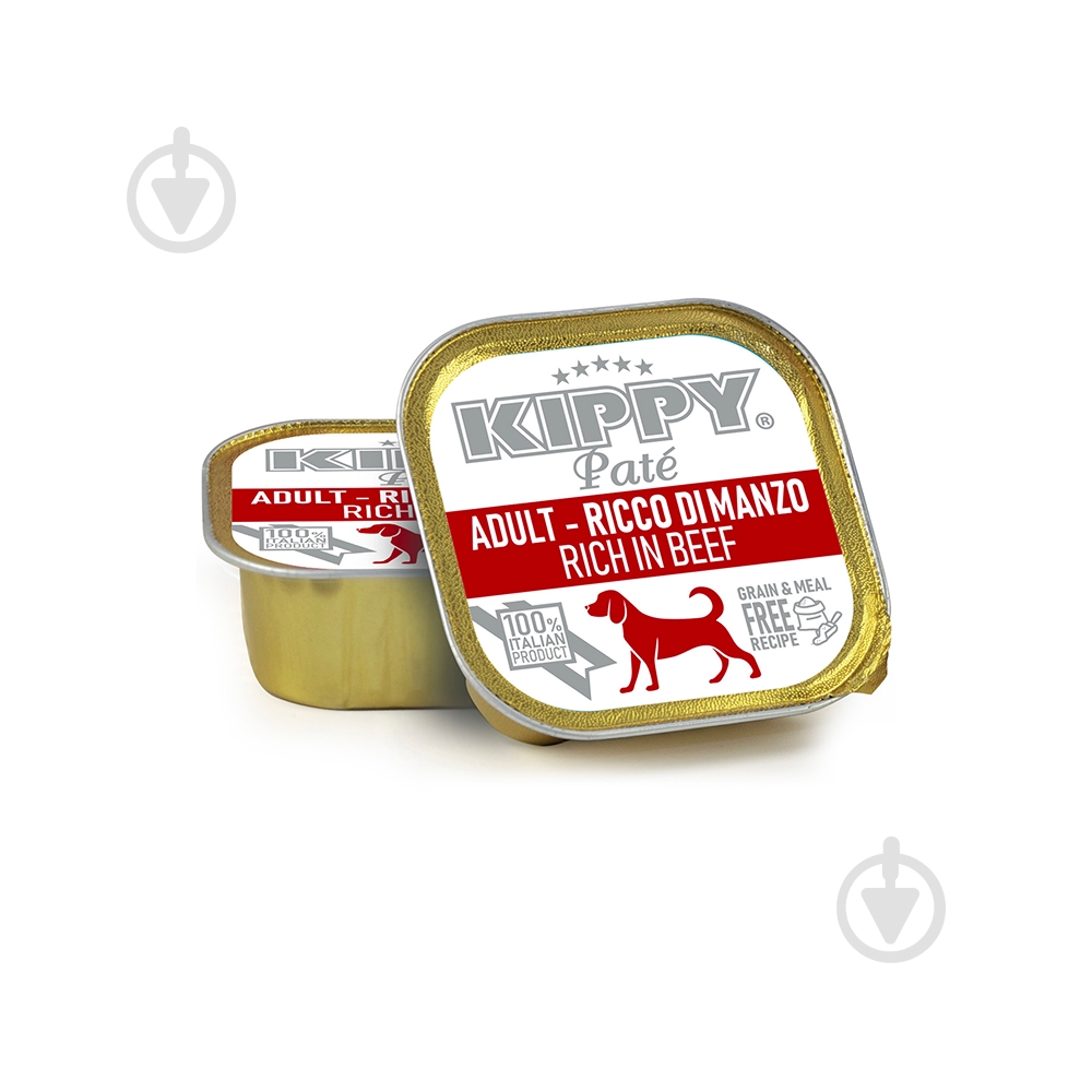 Корм влажный KIPPY с говядиной паштет 150 г - фото 1 Корм влажный KIPPY с говядиной паштет 150 г - фото 1
