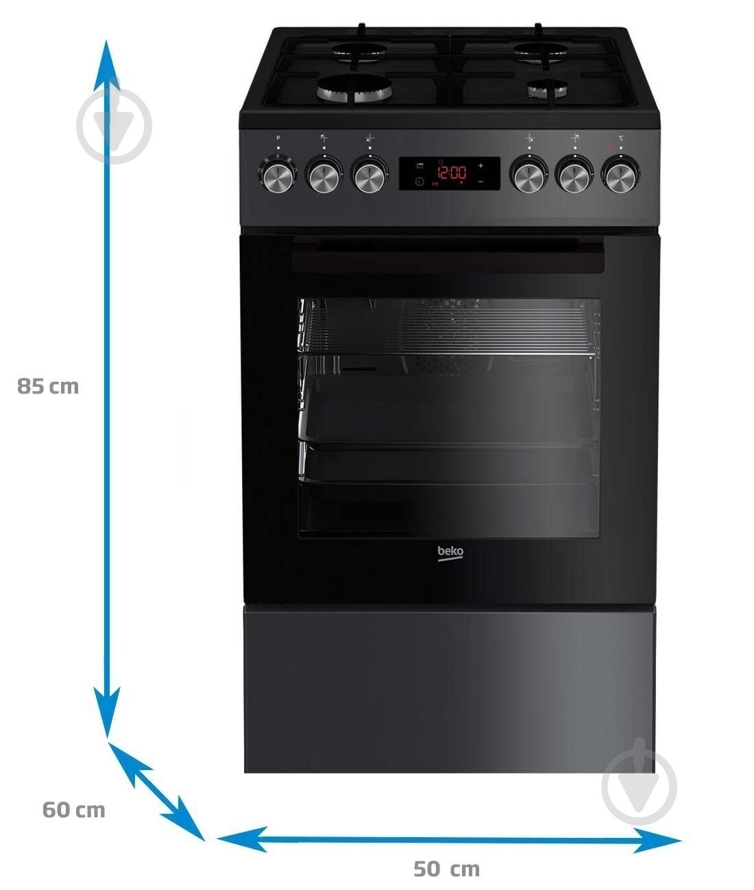 УЦЕНКА! Плита комбинированная Beko FSM52330DAO - фото 8