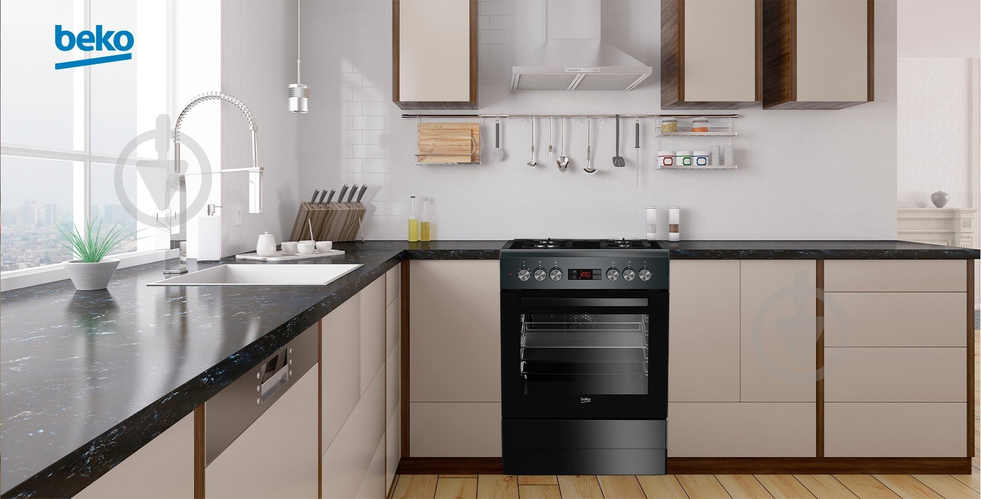 УЦЕНКА! Плита комбинированная Beko FSM52330DAO - фото 5