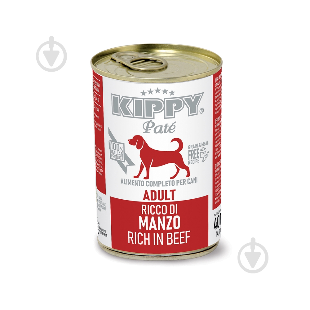 Корм влажный KIPPY с говядиной паштет 400 г - фото 1 Корм влажный KIPPY с говядиной паштет 400 г - фото 1