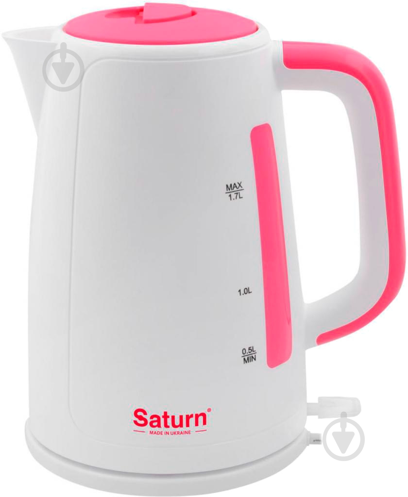 Электрочайник Saturn ST-EK8435 Pink/White - фото 1 Электрочайник Saturn ST-EK8435 Pink/White - фото 1