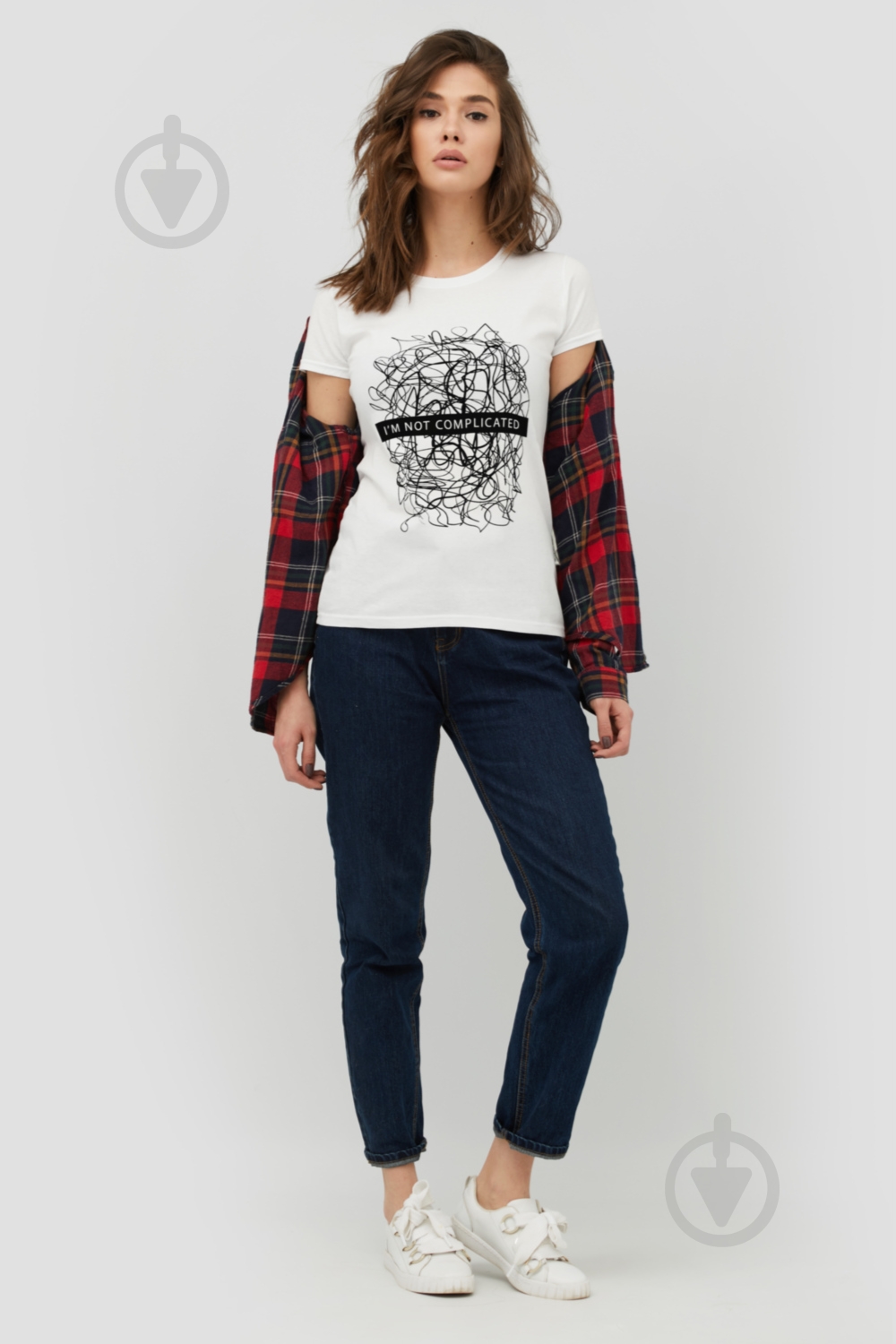 Футболка YAPPI Basic WW1042 р.XL белый - фото 2 Футболка YAPPI Basic WW1042 р.XL белый - фото 2