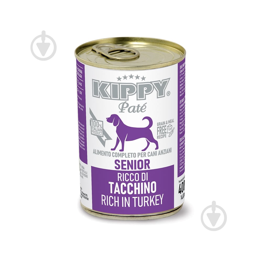 Корм влажный KIPPY с индейкой паштет 400 г - фото 1 Корм влажный KIPPY с индейкой паштет 400 г - фото 1