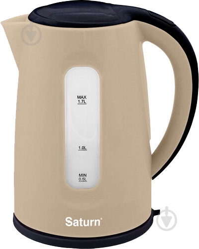 Электрочайник Saturn ST-EK8439 Beige/Black - фото 1