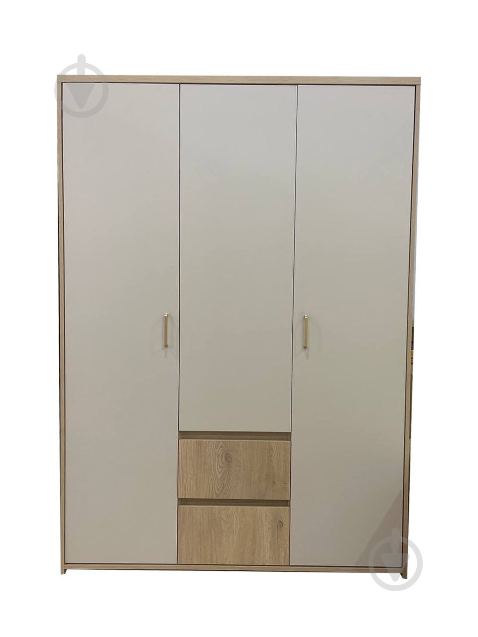 Шкаф для одежды Kartissa Макадамия 3д2ш 2065х1420х510 мм дуб кремона торро / макадамия - фото 1
