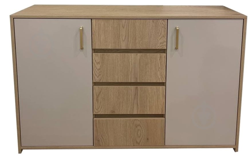 Комод Kartissa Макадамия 2д4ш 1255x895x410 мм дуб кремона торро/макадамия - фото 1