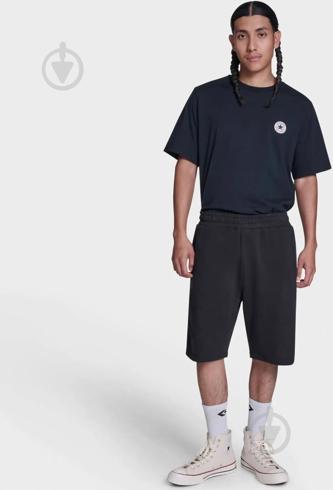 Шорты Converse CHUCK PATCH SHORT (FRENCH TERRY) CVM6B115-BLK р. M черный - фото 3