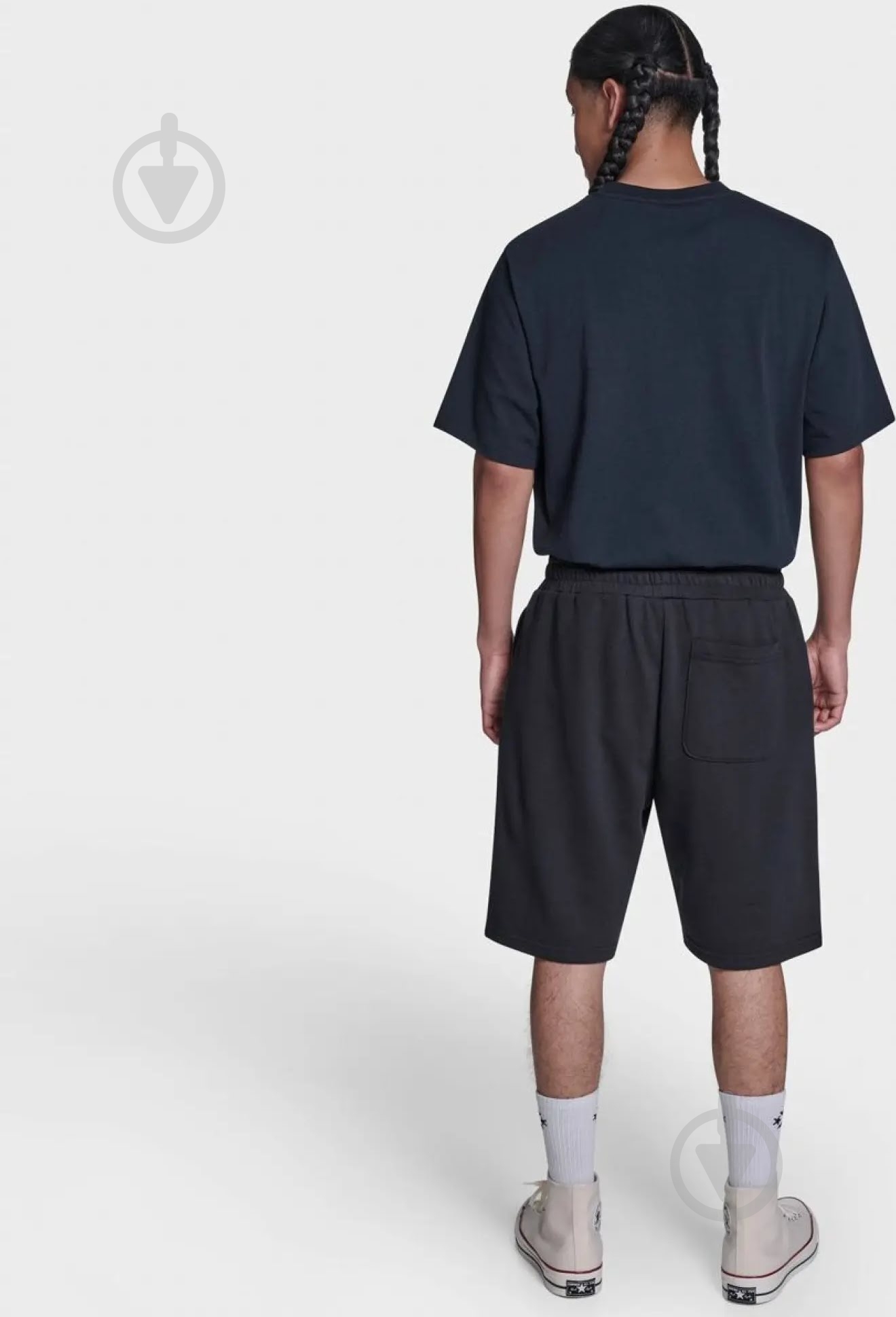 Шорты Converse CHUCK PATCH SHORT (FRENCH TERRY) CVM6B115-BLK р. M черный - фото 4