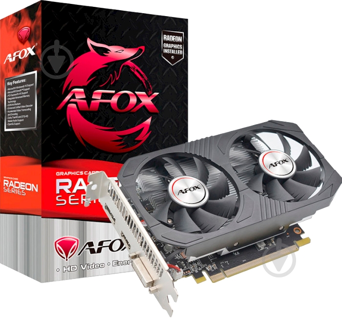 Видеокарта AFOX Radeon RX 550 4GB GDDR5 128bit (AFRX550-4096D5H4-V6) - фото 1