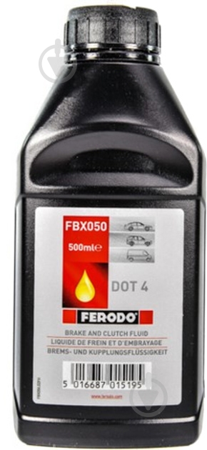 Тормозная жидкость FERODO DOT-4 0,5 л (FEFBX050B) - фото 1