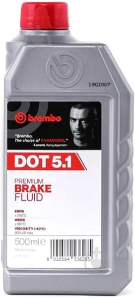 Тормозная жидкость BREMBO DOT-5.1 0,5 л (BML05005) - фото 1