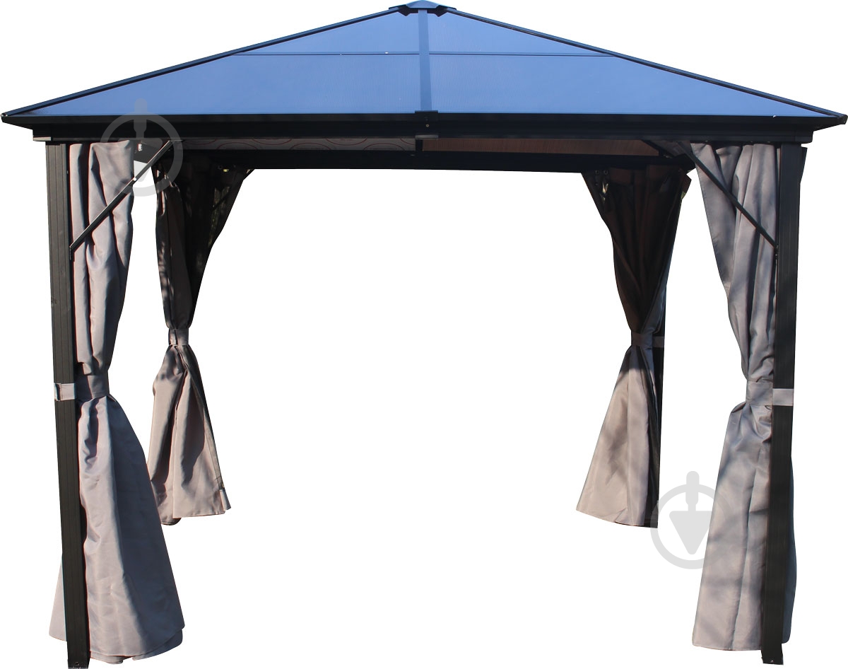 Павільйон садовий Indigo 3х3 м сірий DU440 - фото 1