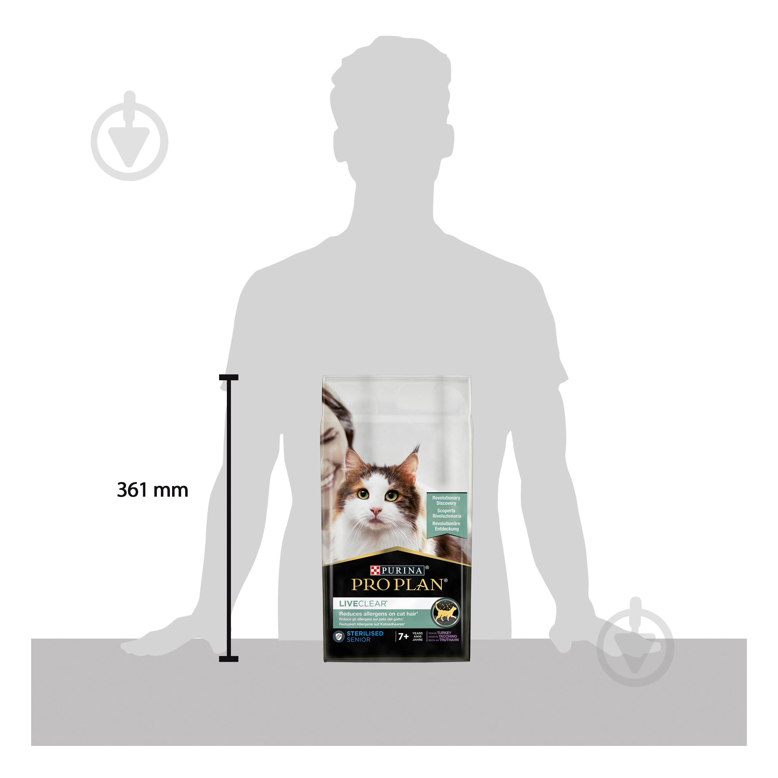 Корм сухий для стерилізованих котів ProPlan by Purina LiveClear Sterilised Adult 7+ дл - фото 4