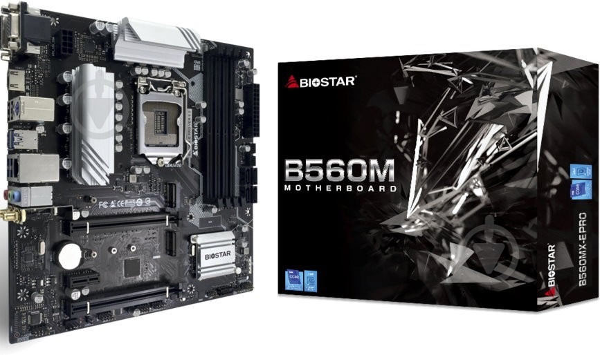 Материнская плата Biostar B560MX-E PRO (Socket 1200, Intel B560, micro ATX) - фото 5