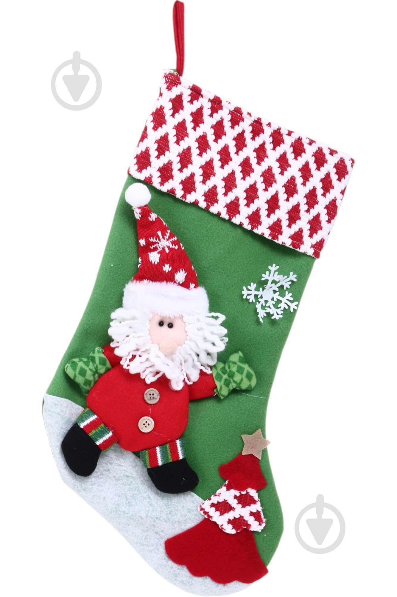 Чобіток декоративний різдвяний 50 см W22-22AD001A W22-22AD001B - фото 3 Чобіток декоративний різдвяний 50 см W22-22AD001A W22-22AD001B - фото 3