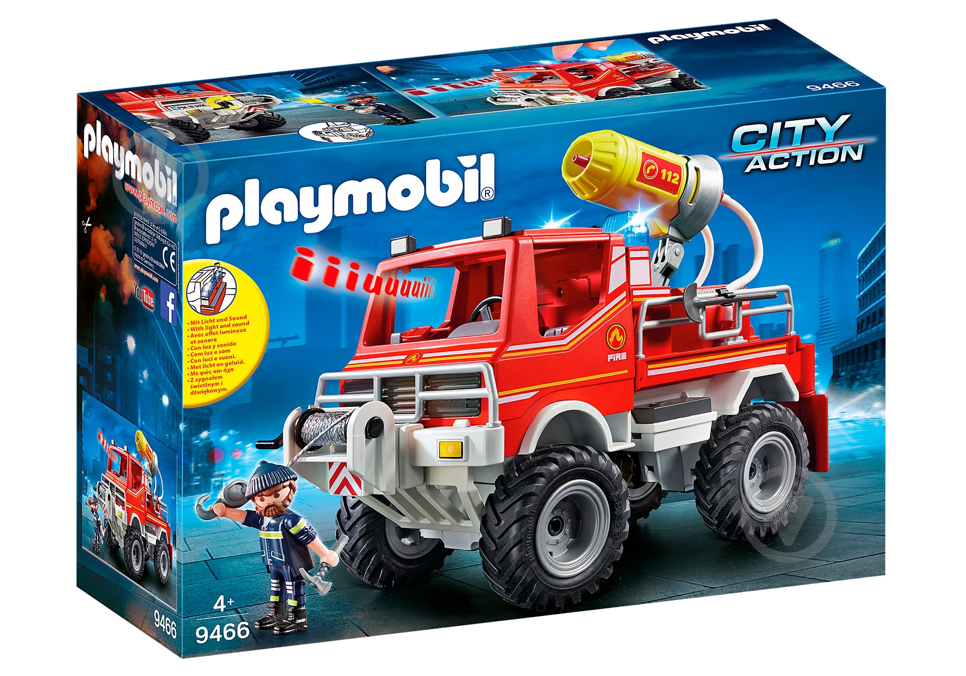 ᐉ Конструктор Playmobil Пожарная машина с водяной пушкой 9466