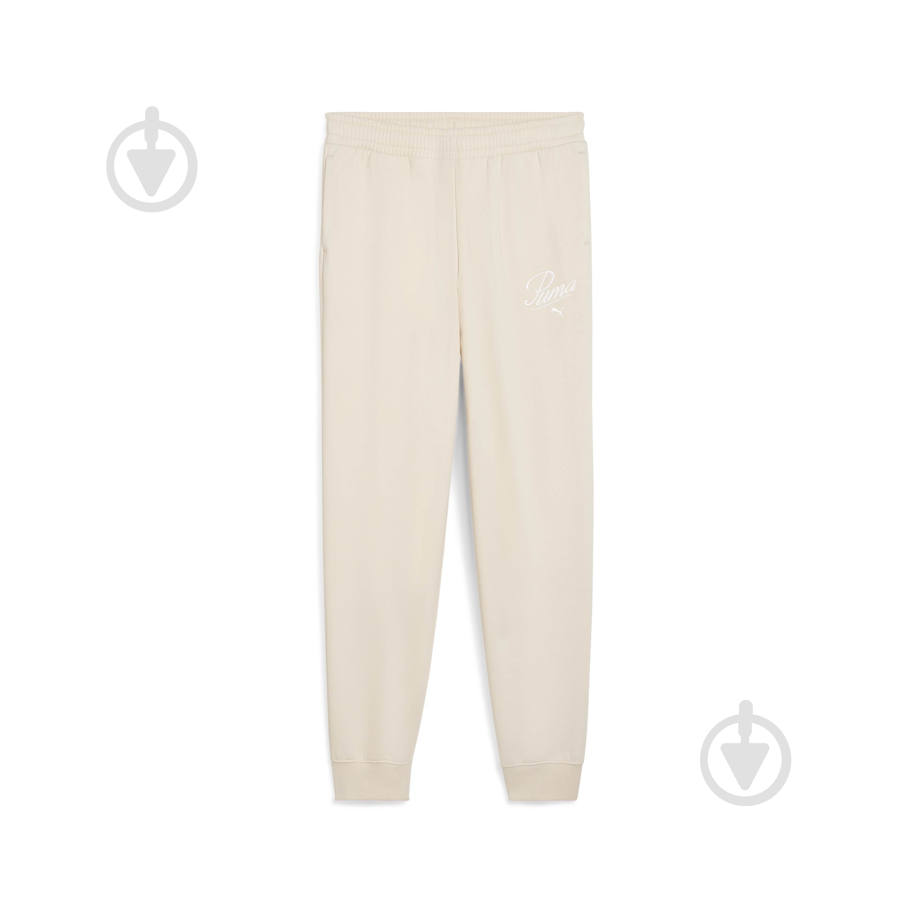 Штани Puma ESS SCRIPT Sweatpants FL G 68872987 р. 140 бежевий - фото 1 Штани Puma ESS SCRIPT Sweatpants FL G 68872987 р. 140 бежевий - фото 1
