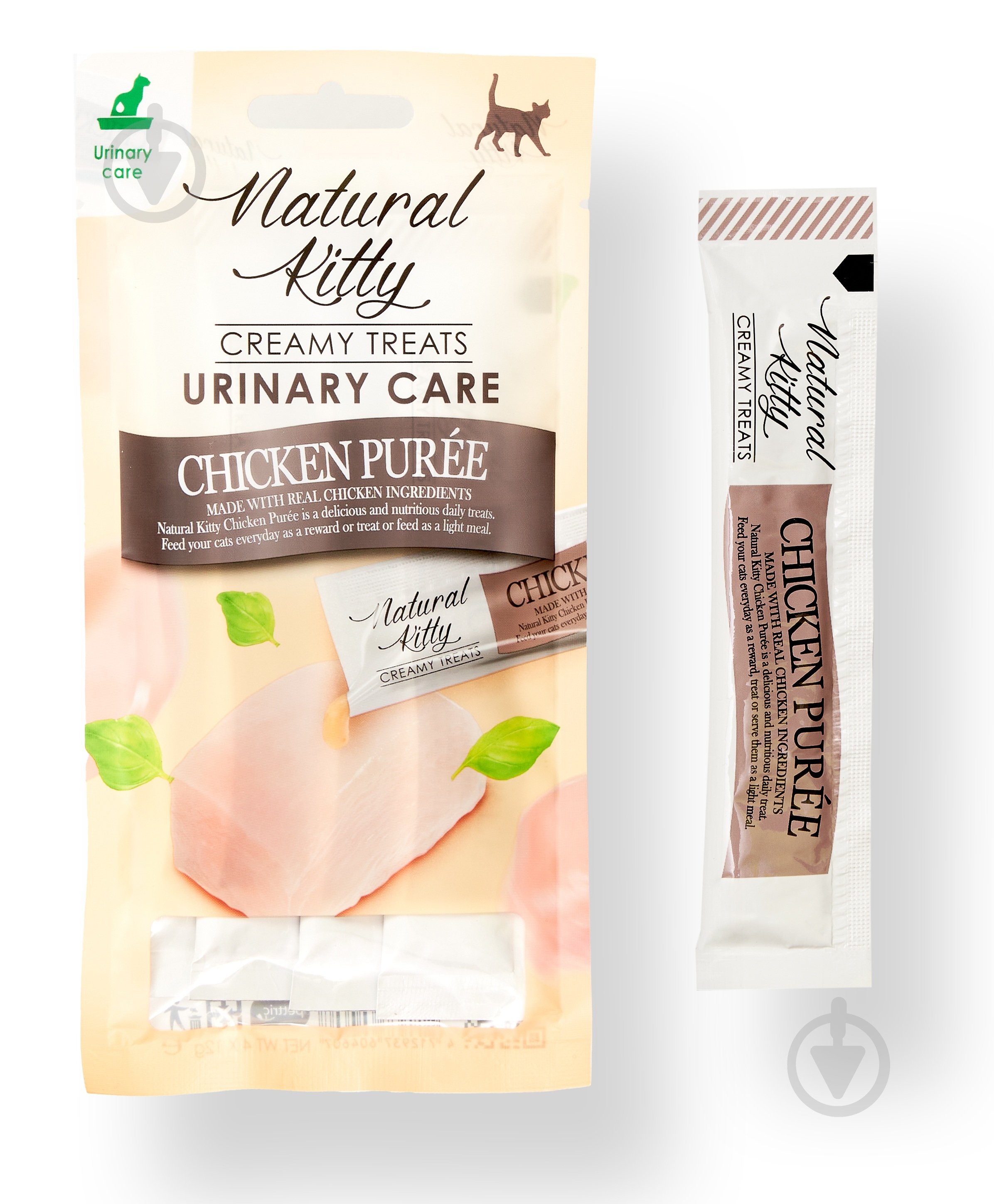 Крем Natural Kitty Куряче пюре 4х12 г - фото 1