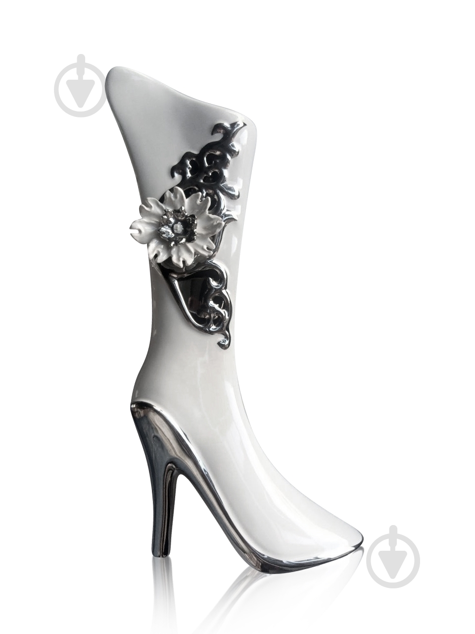 Статуэтка Eterna 5055А 44х21х9 см белый с серебристым - фото 1