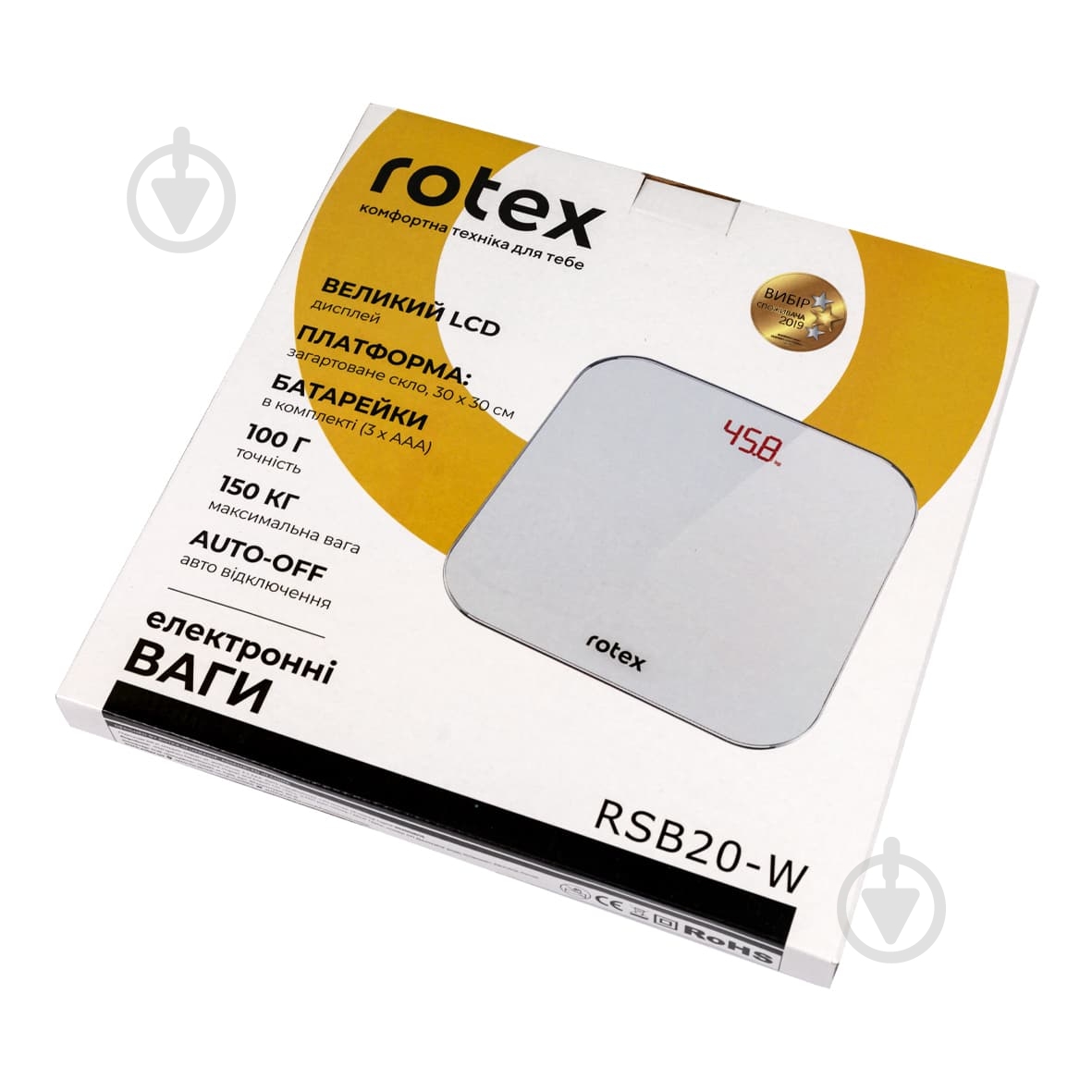 Весы напольные Rotex RSB20-W - фото 3