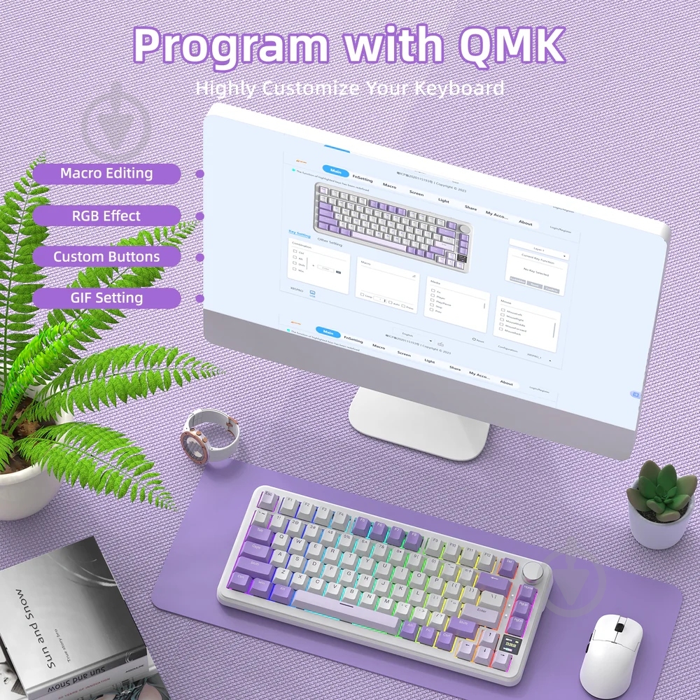 Клавиатура игровая attack shark (X85PROL_AS) white - фото 8 Клавиатура игровая attack shark (X85PROL_AS) white - фото 8
