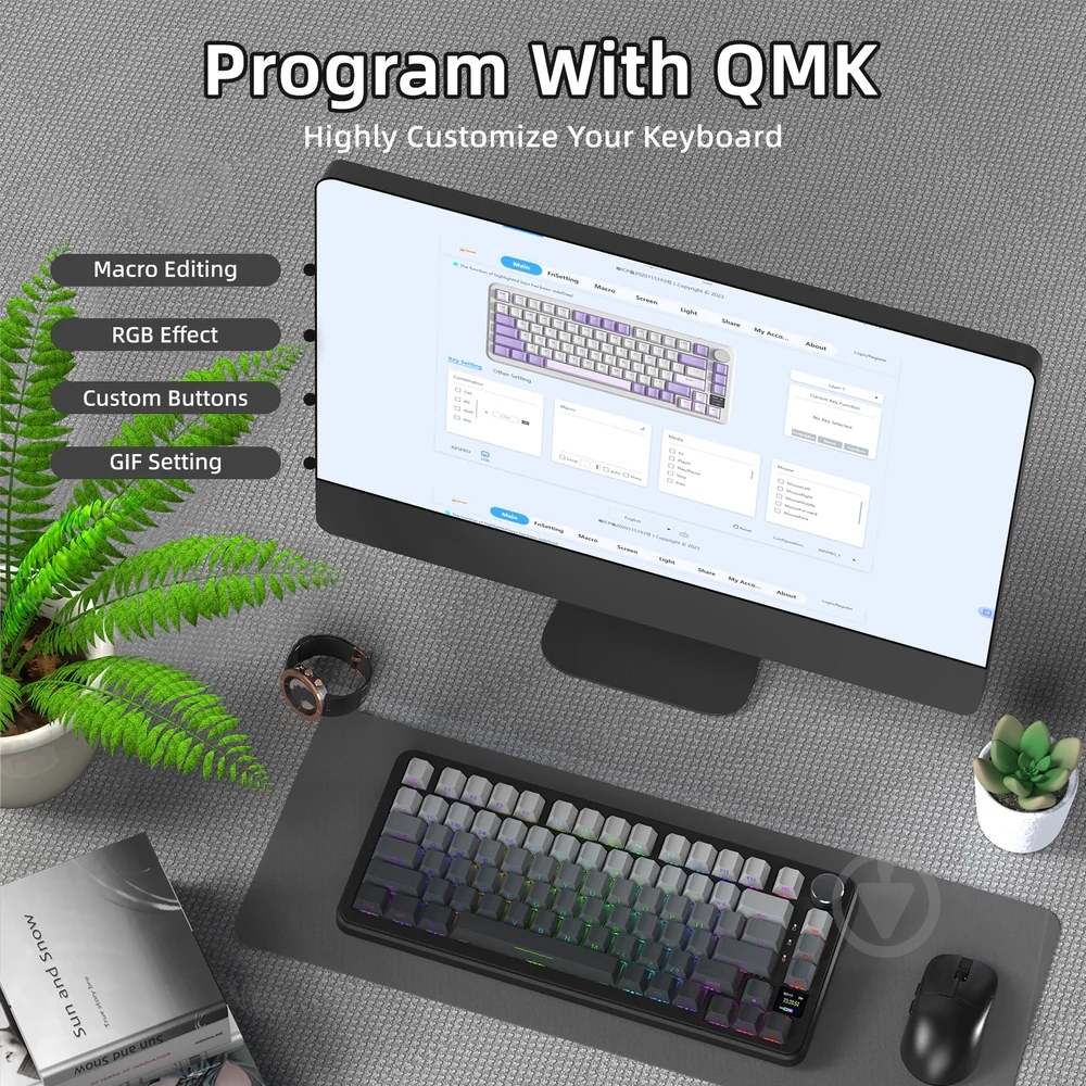 Клавиатура игровая attack shark (X85PROMN_AS) black - фото 7