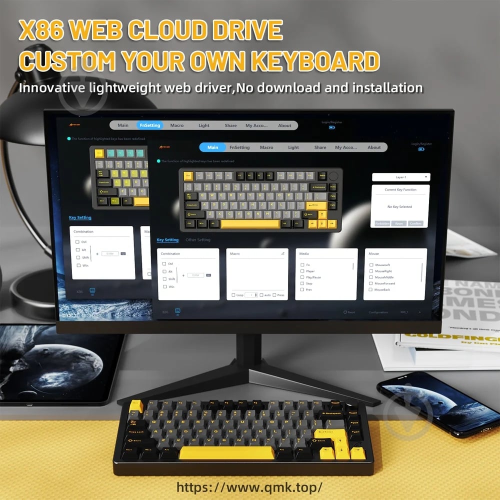 Клавиатура игровая attack shark (X86SB_AS) black - фото 9