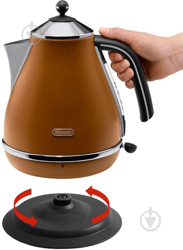 Електрочайник Delonghi KBOV 2001.BW Icona Vintage - фото 3
