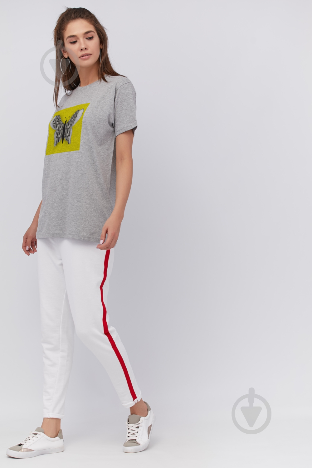 Футболка YAPPI Oversize WG3093 р.M серый - фото 2