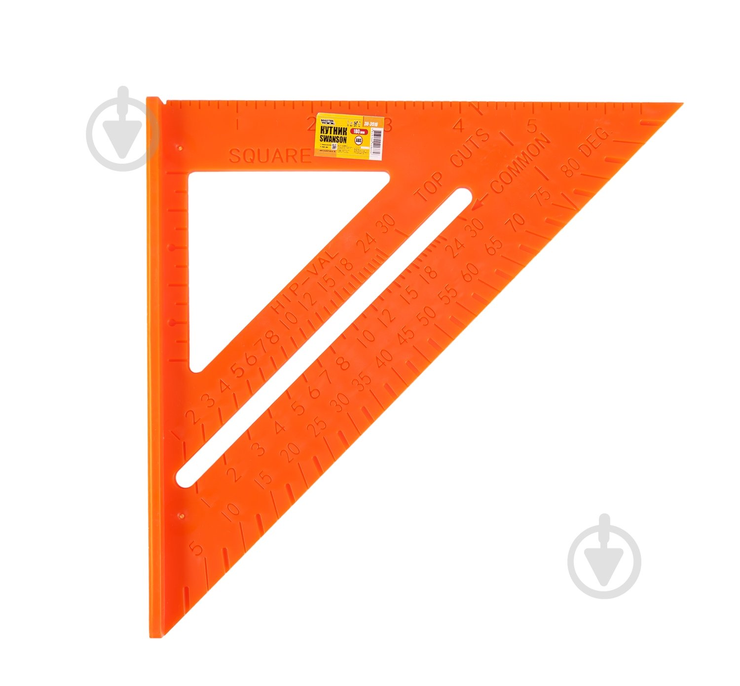 Угольник MasterTool 180 мм 30-3516 - фото 1