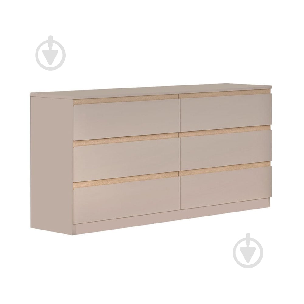 Комод Світ Меблів Фріда 3Ш+3Ш 1400x745x420 мм тоффі - фото 1 Комод Світ Меблів Фріда 3Ш+3Ш 1400x745x420 мм тоффі - фото 1