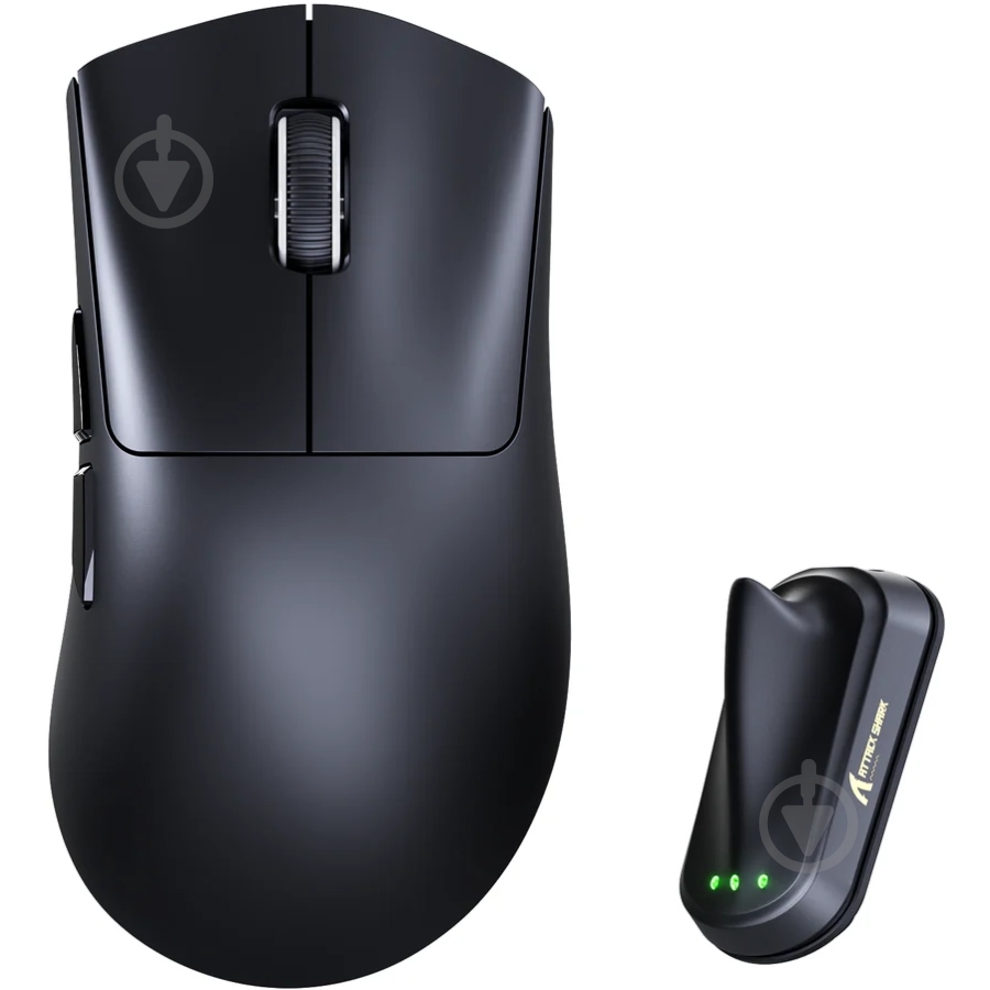 Мышь attack shark V8 Ultra-Light Wireless/Bluetooth black (V8B_AS) - фото 2 Мышь attack shark V8 Ultra-Light Wireless/Bluetooth black (V8B_AS) - фото 2