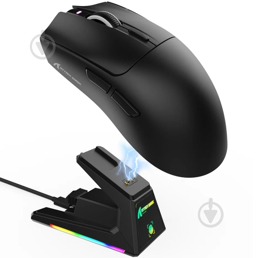 Мышь attack shark X1 Wireless/Bluetooth black (X1B_AS) - фото 2