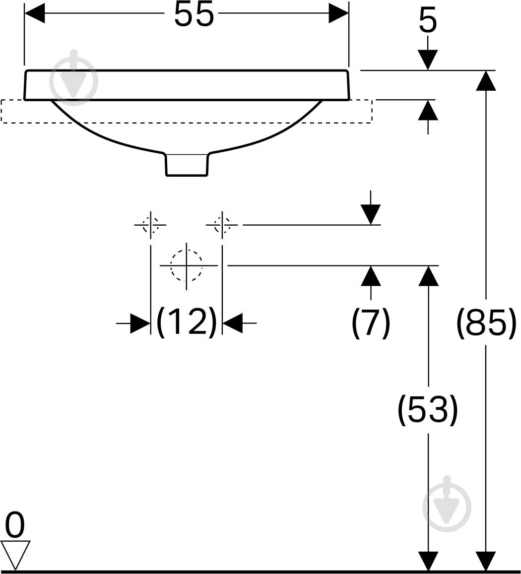 Умывальник Geberit VariForm 500.741.01.2 - фото 4 Умывальник Geberit VariForm 500.741.01.2 - фото 4