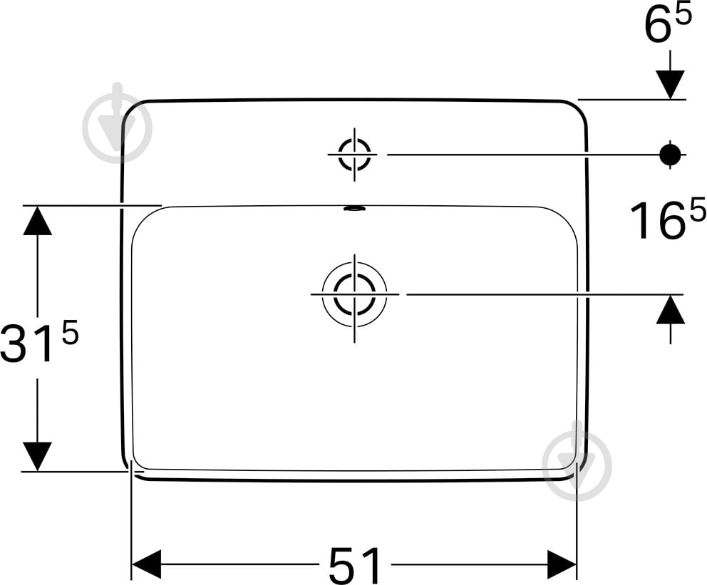 Умывальник Geberit VariForm 500.741.01.2 - фото 2 Умывальник Geberit VariForm 500.741.01.2 - фото 2