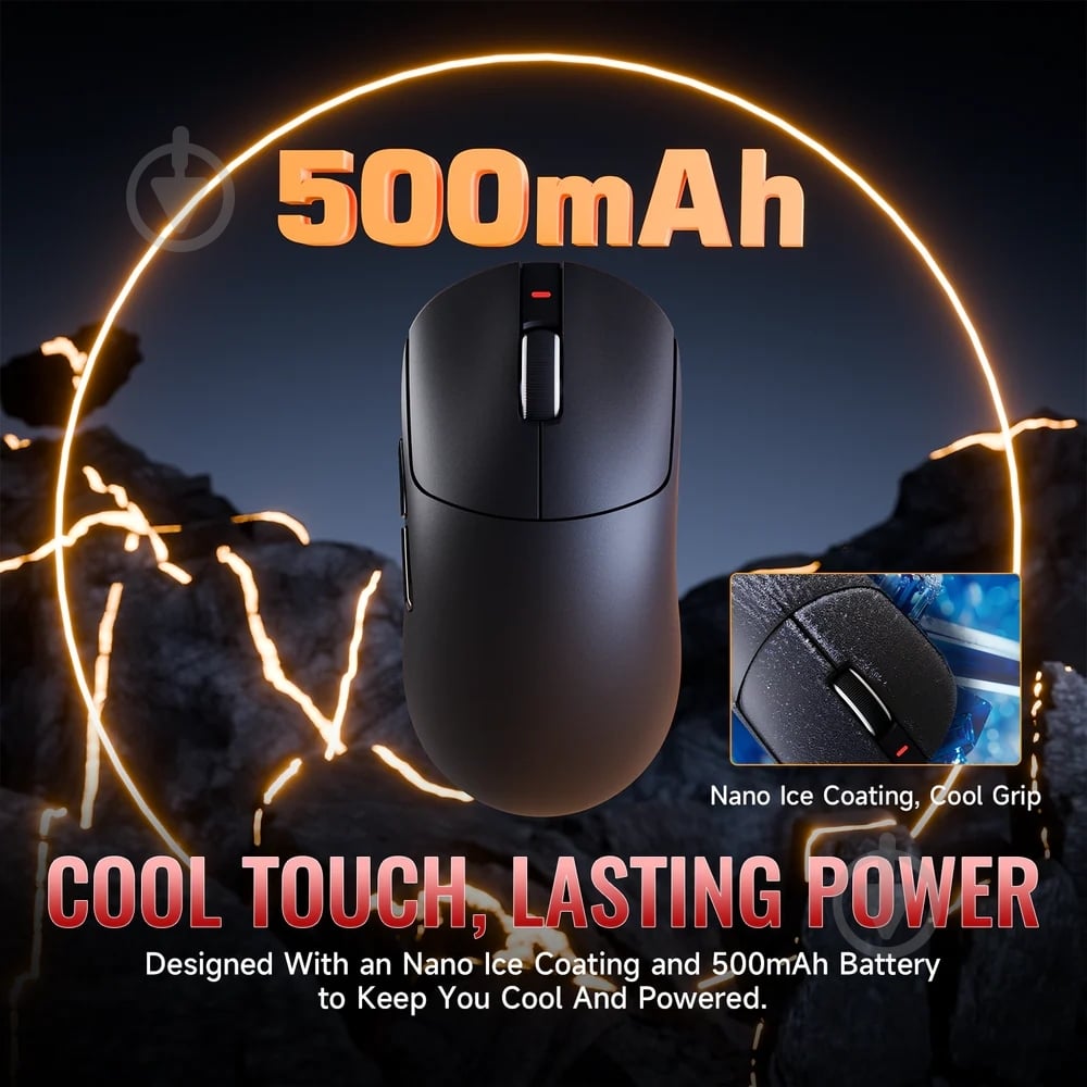 Мышь attack shark X8 ULTRA Wireless/Bluetooth black (X8ULTRAB_AS) - фото 7