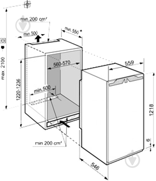Встраиваемый холодильник Liebherr IRe 4100 - фото 3