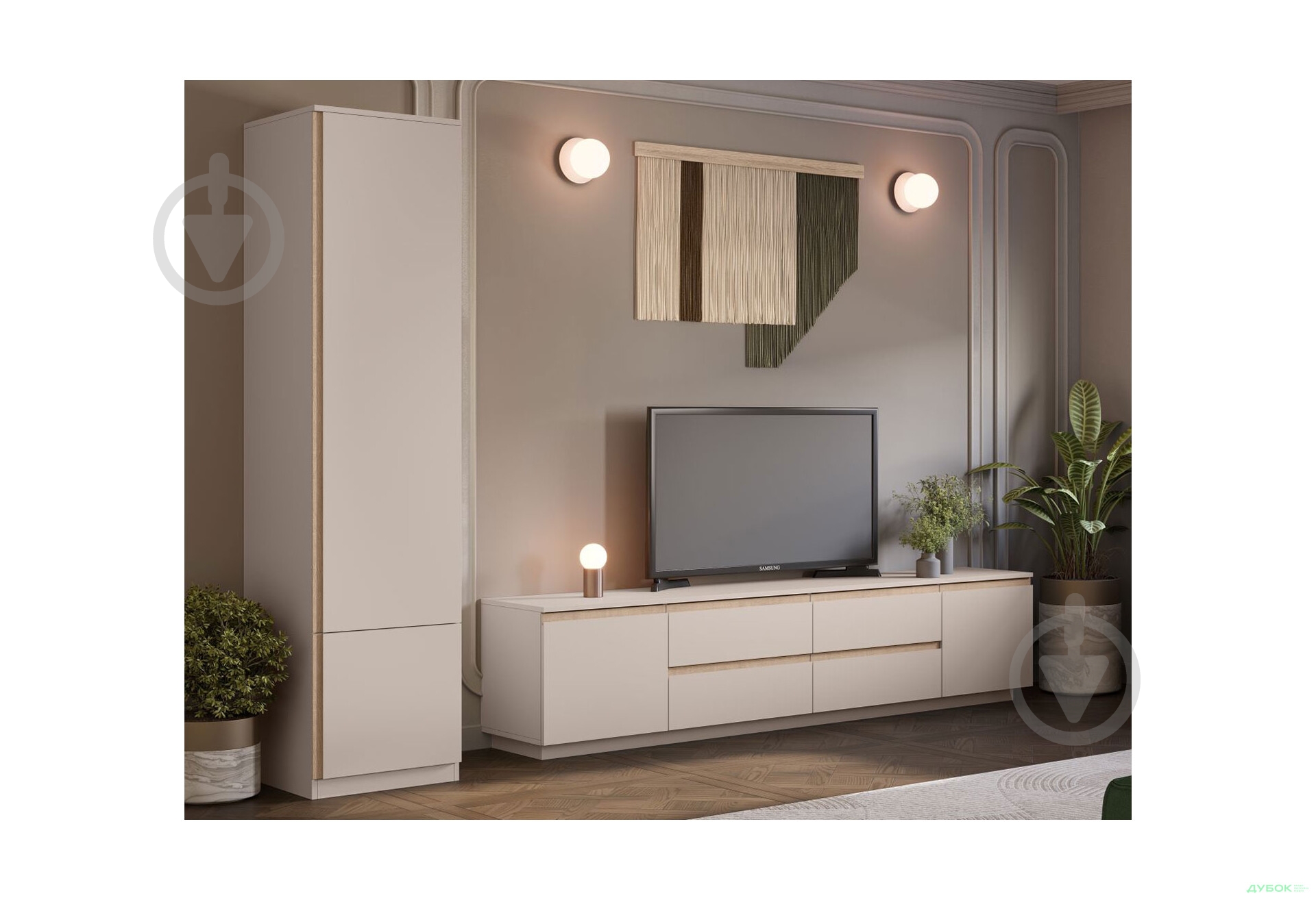 Шафа Світ Меблів Фріда 2105х500х520 мм тоффі / тоффі - фото 2 Шафа Світ Меблів Фріда 2105х500х520 мм тоффі / тоффі - фото 2