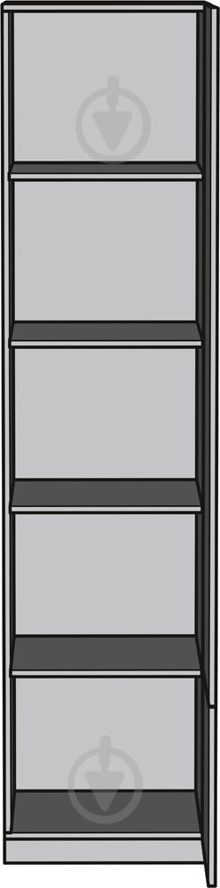 Шафа Світ Меблів Фріда 2105х500х520 мм тоффі / тоффі - фото 1 Шафа Світ Меблів Фріда 2105х500х520 мм тоффі / тоффі - фото 1