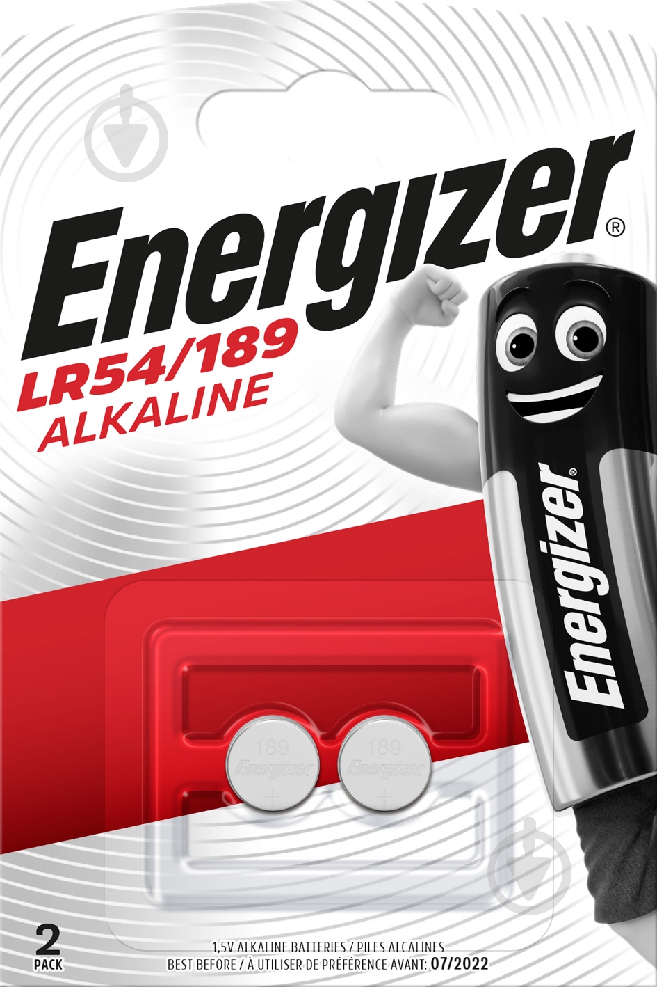 Батарейка Energizer Alkaline LR54 2 шт. (E301536700) - фото 1