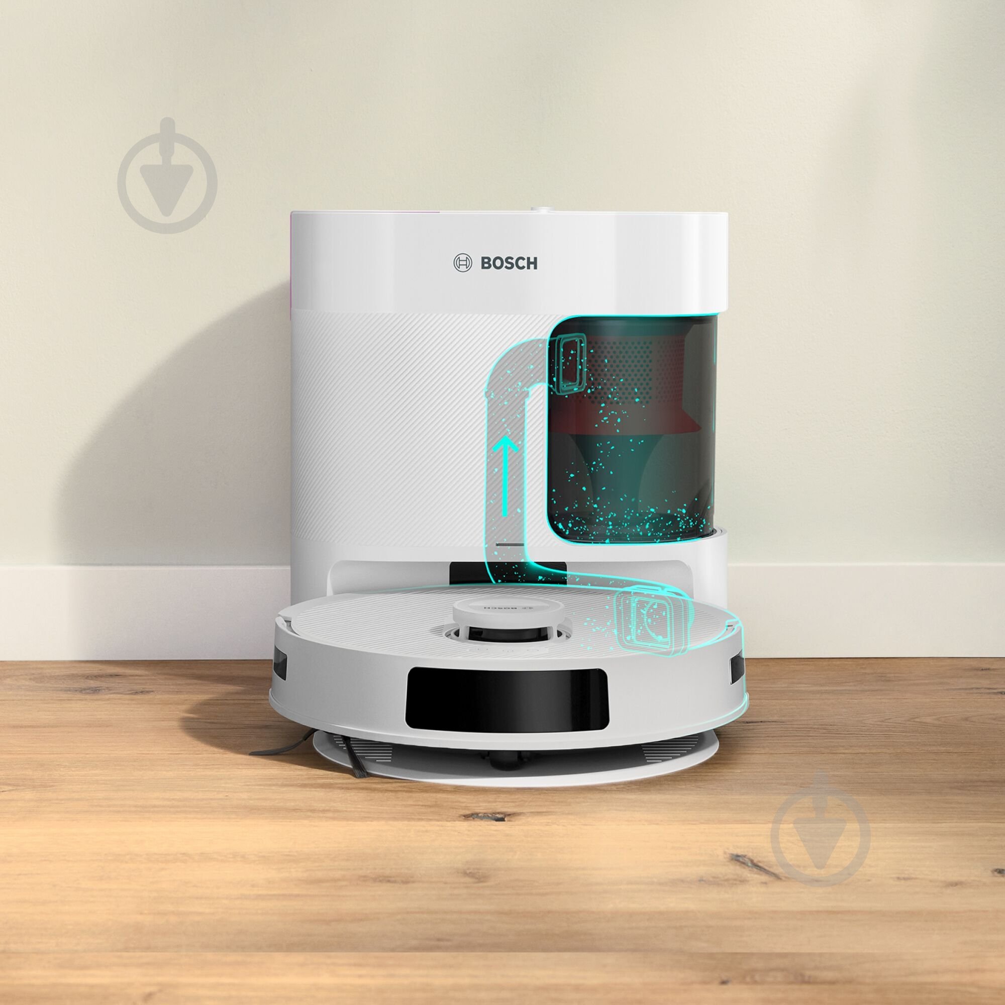 Робот-пилосос мийний Bosch Spotless+ BCRD1W white - фото 3 Робот-пилосос мийний Bosch Spotless+ BCRD1W white - фото 3