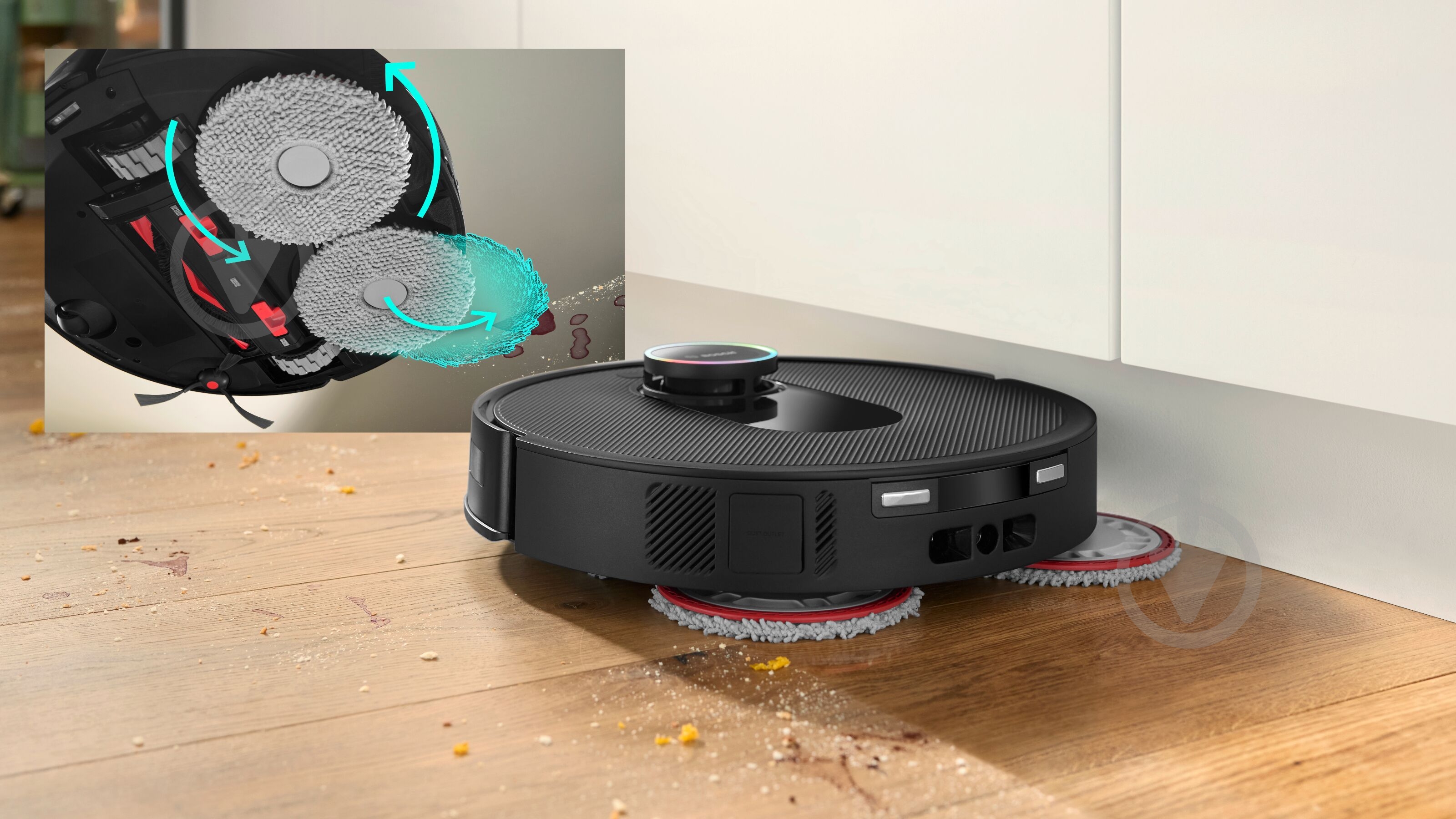 Робот-пылесос моющий Bosch Spotless Max Cam BCRDW3BX black - фото 7
