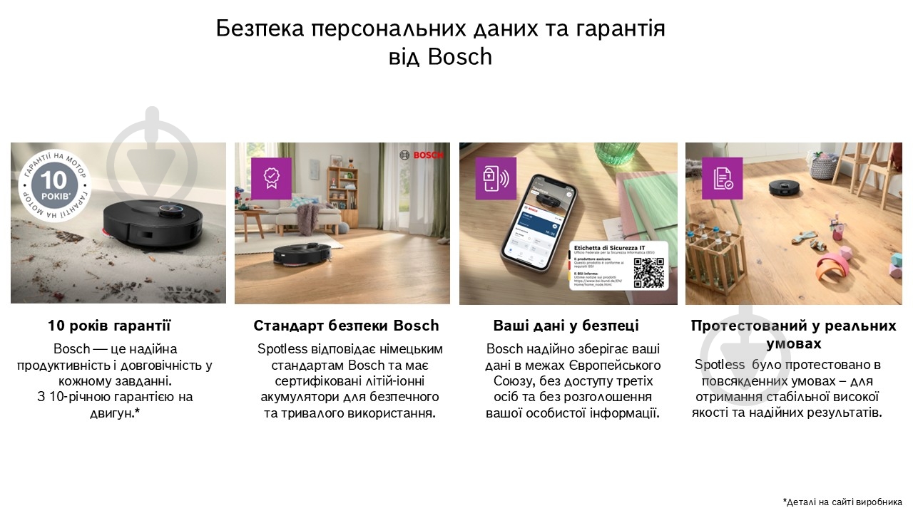 Робот-пылесос моющий Bosch Spotless Max Cam BCRDW3BX black - фото 24